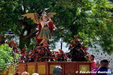 Telde rinde pleitesía a San Miguel en Valsequillo (Foto Francisco Javier Santana y TA)
